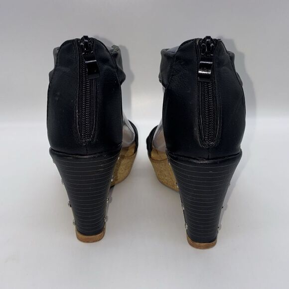 ✨Patrizia by Spring Step Pegacon Black Embellished
Wedge Sandals✨ - Picture 8 of 12